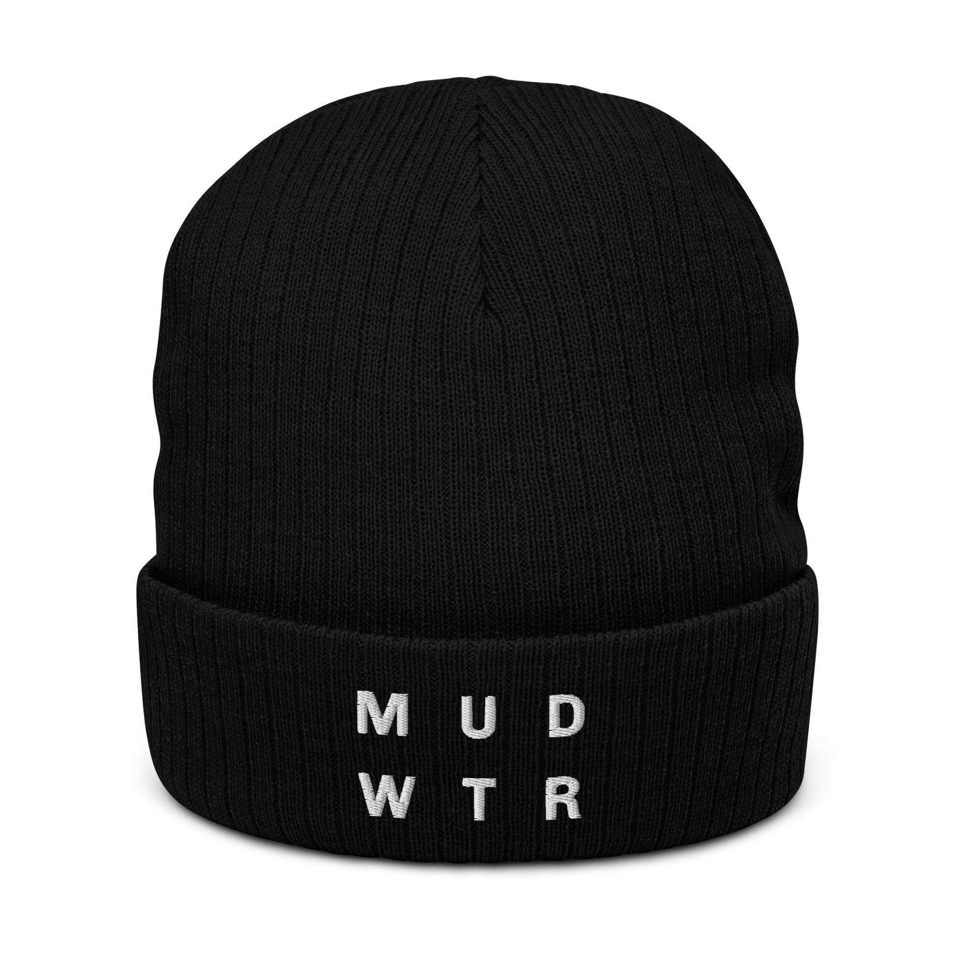 mud-wtr-beanie-u5 ribbed-knit-beanie-black-front-6478f6ebce068.png
